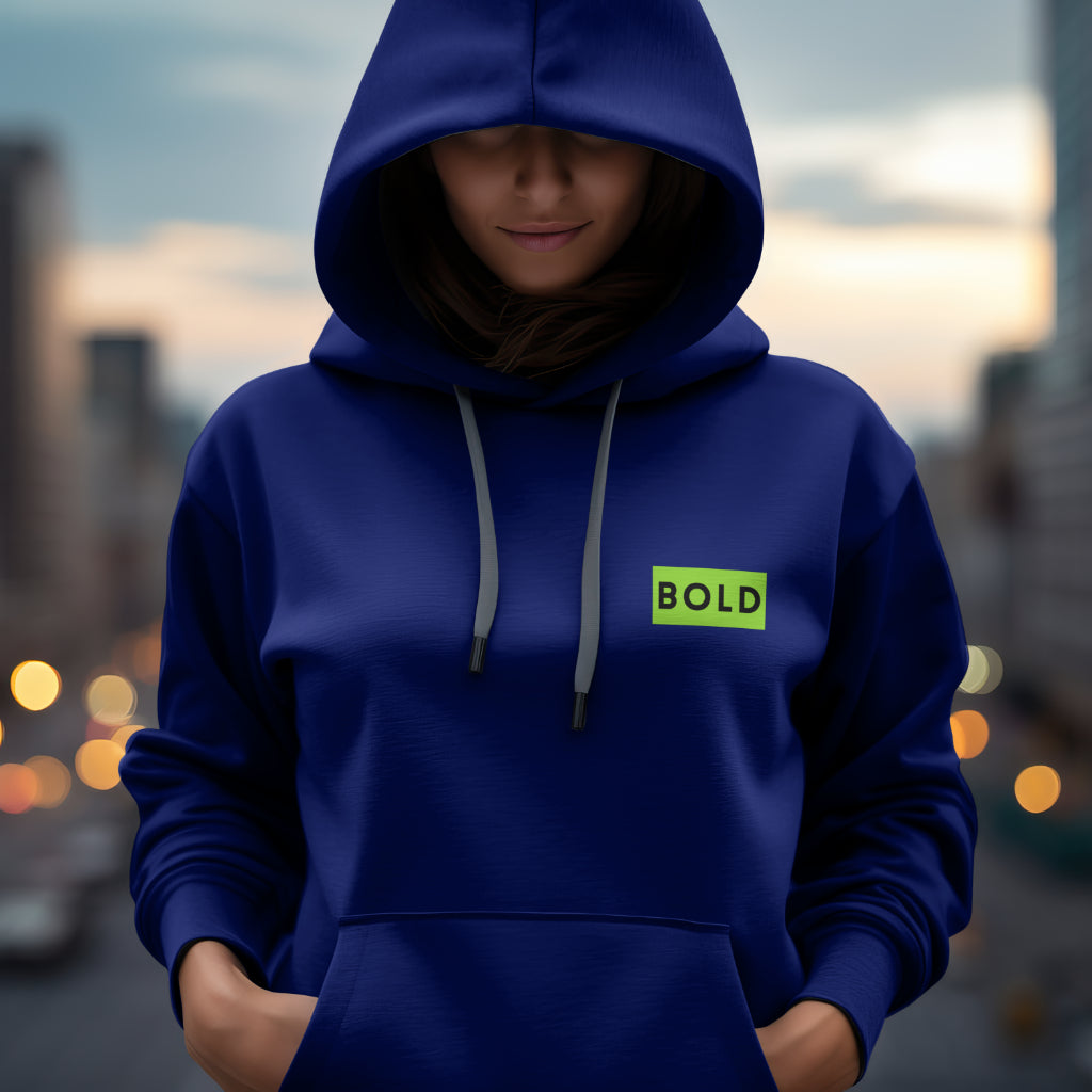 Be BOLD in Navy Blue Hoodie